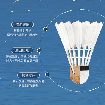 薰风（KUMPOO）专业耐打飞行稳定比赛训练熏风银河4号羽毛球一筒6个装（77速）