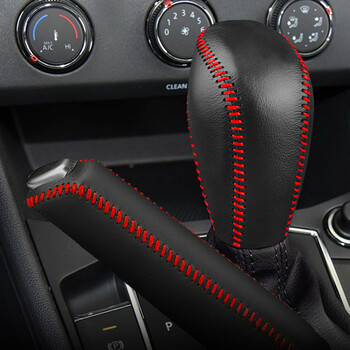 适用14款大众速腾档把套手刹套13自动排挡套15档位套16真皮17档杆套18