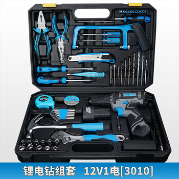 家用手电钻工具套装电工锂电钻维修木工多功能五金电动工具箱 锂电钻