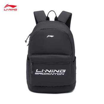 李宁羽毛球系列双肩包ABSR122 黑色-7 李宁羽毛球系列双肩包ABSR122 黑色-7