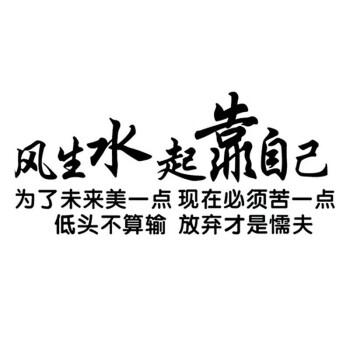 馨悠潔汽車貼紙創意個性文字風生水起靠自己勵志改裝網紅天窗後窗車身