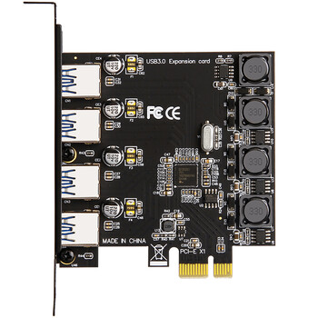 MOGE魔羯 台式机PCIE x1转4口USB3.0独立供电扩展卡PCI-E四口USB3.2 Gen1转接卡瑞萨NEC芯片 MC2016