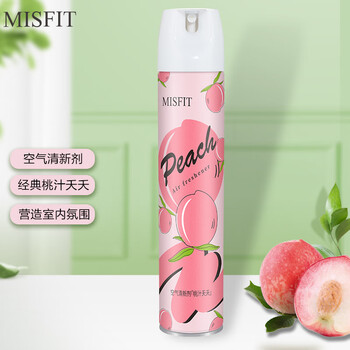 MISFIT空气清新剂370ml 桃香除臭持久留香室内净化剂车用家用客厅卫生间