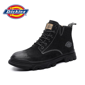 dickies马丁靴男款高帮男靴男士工装靴子 黑色 39【图片 价格 品牌