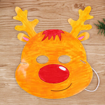 艺趣六一儿童节装扮动物面具半脸幼儿手工制作diy自制面具万圣节圣诞