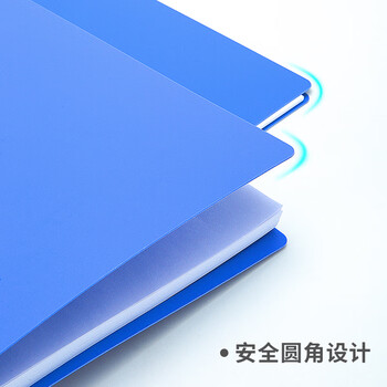 得力（deli）10只A4金属单强力夹文件夹 办公用品插页袋合同标书档案大容量试卷资料夹诗朗诵夹板 办公27018