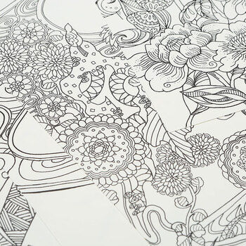 吴竹(KURETAKE)日本进口DIY浮世绘风格A4填色秘密花园涂色卡纸装饰画KLCS-1 吴竹(KURETAKE)日本进口DIY浮世绘风格A4填色秘密花园涂色卡纸装饰画KLCS-1