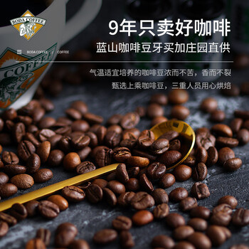 博达典藏牙买加蓝山咖啡豆 进口生豆新鲜烘焙纯黑咖啡豆 500克袋装 博达典藏牙买加蓝山咖啡豆 进口生豆新鲜烘焙纯黑咖啡豆 500克袋装