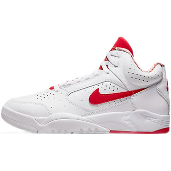 air flight lite mid 轻盈缓震舒适复古中帮篮球鞋 dj2518-101红白色