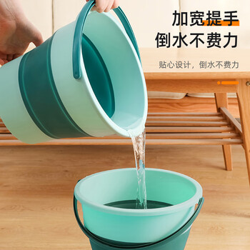 本迪车载户外储水桶17L单个折叠钓鱼桶旅行洗车家用便携泡脚桶大水桶