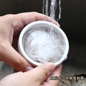 漢墨 手绘白瓷大号墨碟 五层国画水彩颜料调色盘 文房四宝调色碟水碟墨池砚台