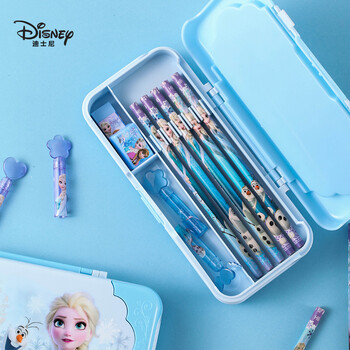 迪士尼(Disney)小学生笔盒 3层大容量文具盒 甜美多功能铅笔盒女孩幼儿园学习用品收纳 艾莎公主P88103 迪士尼(Disney)小学生笔盒 3层大容量文具盒 甜美多功能铅笔盒女孩幼儿园学习用品收纳 艾莎公主P88103