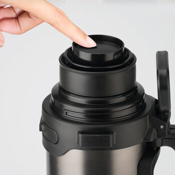 乐扣乐扣（LOCK&LOCK）大容量保温壶户外旅行露营不锈钢便携车载式手提暖壶2.2L黑色