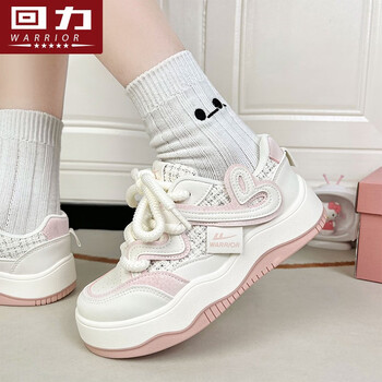 回力女鞋小白鞋女2023秋季新款小香风设计感休闲百搭鞋子厚底运动板鞋