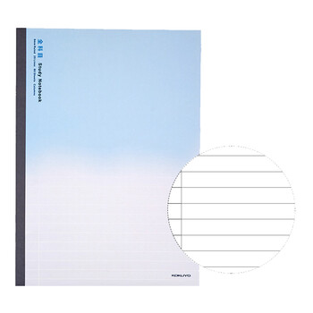 国誉(KOKUYO)学生笔记本子·全科目学习本胶装本设计本 9mm横线 B5/40张 1本 WCN-DNB54-G6