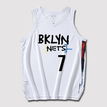 娴汶欧文球衣夏篮网11号透气速干篮球服套装nba球衣比赛服出场服定制