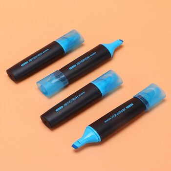 宝克（BAOKE） BAOKE MP4906 荧光笔重点标记笔水性记号笔学生办公用 蓝色 10支/盒