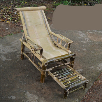 斯帕克竹躺椅老人椅躺椅竹制品竹椅子靠背椅竹传统竹椅子阳台小号竹懒