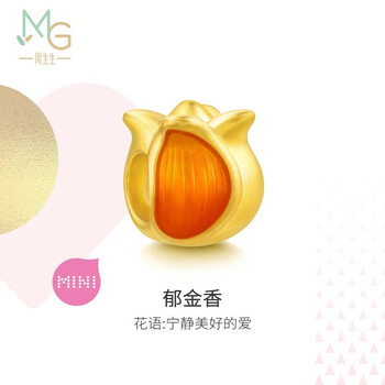 周生生【无货】 黄金转运珠足金串珠Charme浪漫奇缘郁金香93489C定价