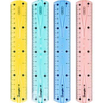 广博guangbo20cm软直尺办公学生绘图尺子单把装颜色随机h05015