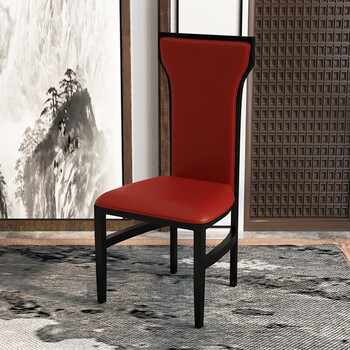 华世蒂 新中式餐椅酒店宴会餐厅现代简约样板房火锅饭店主题包间靠背