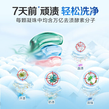立白留香珠三合一 52颗 洁净除菌柔顺  快洗无残留 浓缩洗衣液