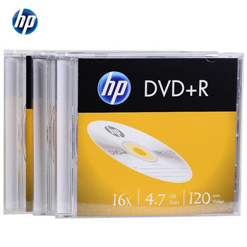 惠普(HP)DVD+R 光盘/刻录盘 空白光盘 光碟16速4.7GB 办公系列 盒装10片 惠普(HP)DVD+R 光盘/刻录盘 空白光盘 光碟16速4.7GB 办公系列 盒装10片