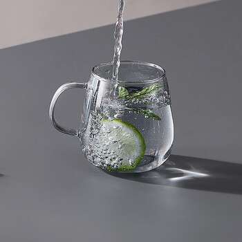 苏泊尔（SUPOR）耐热玻璃杯水杯子茶杯饮料杯牛奶杯果汁杯380ml*2支KCG38BD10