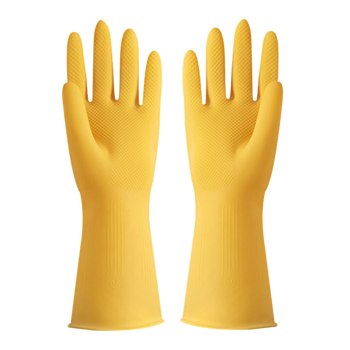 贝柚 厨房洗碗手套保暖耐用加绒加厚防水橡胶皮衣服长家务不粘女冬 4