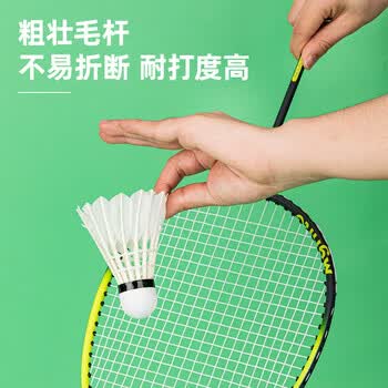 得力（deli）天然羽毛比赛耐打升级攻速训练鸭毛羽毛球 12只装