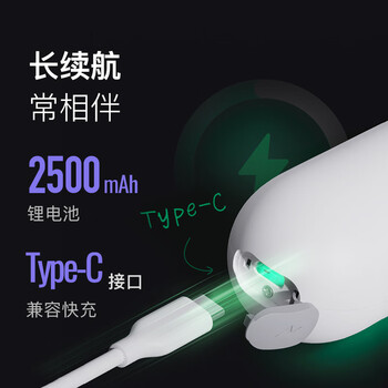 Keep热敷筋膜枪肌肉放松电动按摩器肩颈腰背运动舒缓肌肉放松仪G2 Air -活力白