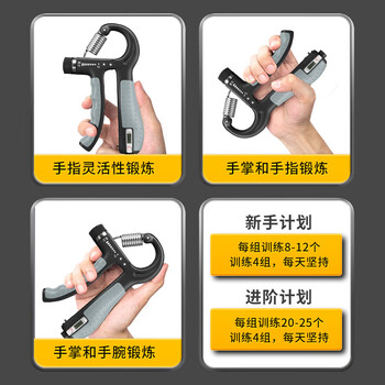 匹克计数专业握力器可调节练手力男士儿童康复锻炼臂健身器材家用