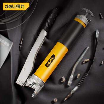 得力(deli)省力款手动黄油枪注油枪拉杆式省力滑轮款黄油枪600cc dl