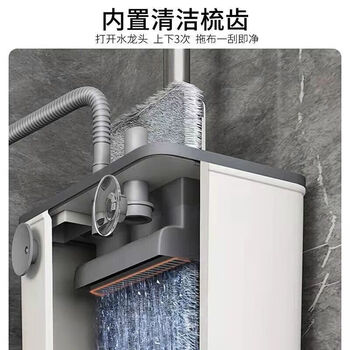 侑家良品平板拖把50CM杆长135CM共3布家用一拖净免手洗带桶洗衣机拖把套装