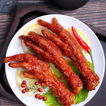 香辣虎皮鸡爪卤鸡爪肉类熟食卤味麻辣休闲小吃下酒菜 虎皮鸡爪-10包