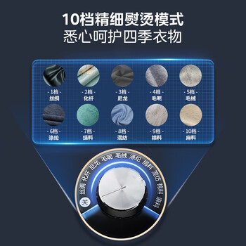 美的（Midea）【10档精熨】立式挂烫机35g/min大蒸汽2.5L水箱家用立式熨烫机手持电熨斗机商用服装店专用YGD20P5