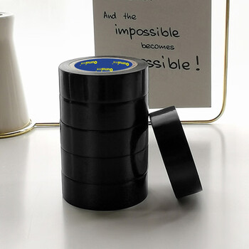 欧唛（oumai）电工胶带 电气绝缘胶带PVC电气胶布防潮耐酸碱电工胶带18mm*10m*0.13mm(黑) 单卷装