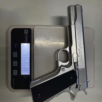 0银色全冰凉款软弹玩具可快拆空仓挂机模型玩具枪 1911银色