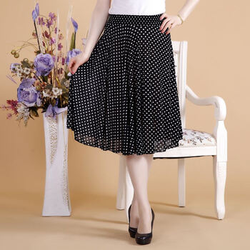中老年加肥加大女装半裙夏季冰丝半身裙柔软大摆跳舞裙老太太夏装 2号