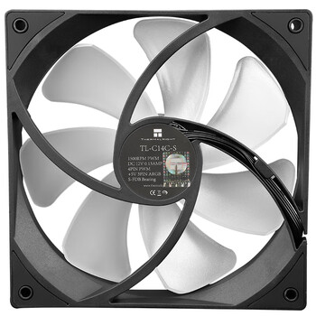 利民（thermalright）TL-C14C-S 黑色ARGB14cm机箱风扇 ARGB 风扇 支持神光同步 4PIN PWM 调速风扇