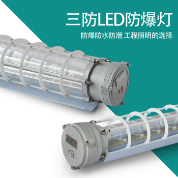 东君 LED防爆灯T8三防灯管支架1.2米单管16W灯管一体支架 1支