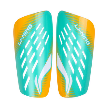 李宁（LI-NING）足球护腿板 儿童青少年成人护小腿足球插板 AQAR029-1/AXWS117-1 荧光绿 L