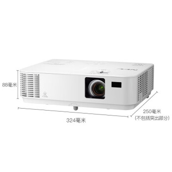 NEC NP-CQ1105投影仪 投影机办公（3300流明 HDMI高清接口 3D）CD1200迭代款