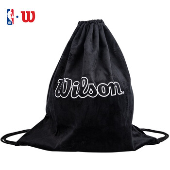 威尔胜（Wilson）黑色绒布篮球袋 WTEG22O06