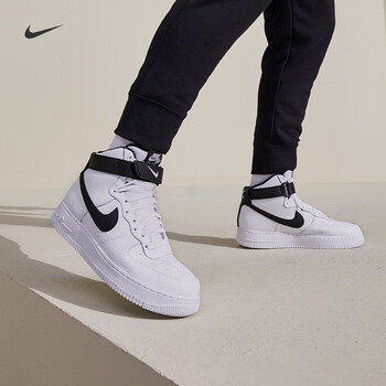 nike耐克air force 1高帮男空军一号运动鞋春新款板鞋ct2303 100白色