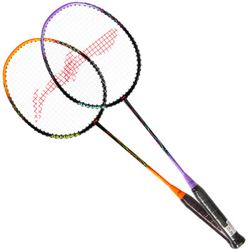 李宁（LI-NING）李宁羽毛球拍雷霆9荧光正橘对拍成品已拉线AYPT701-22