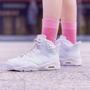 潮nikeairjordanaj6耐克女鞋春季新款中帮透气休闲轻便耐磨缓震气垫