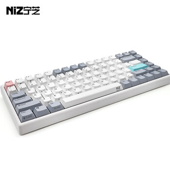 宁芝(NIZ)PLUM84v6pro 静电容8000HZ赛事级电竞FPS游戏低延迟1MS键盘 mini84pro v6电竞版45g-T系列