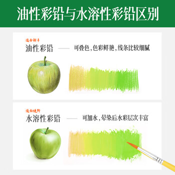 得力(deli)大师彩铅铁盒24色附毛笔水溶性彩色铅笔学生专业手绘涂色绘画笔套装6521女孩儿童礼物彩笔