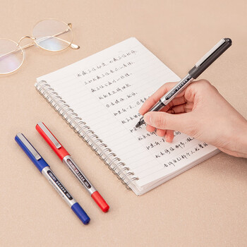 得力(deli)直液笔 0.5mm子弹头中性笔签字笔 走珠笔水笔 办公文具 9黑2红1蓝 33566 得力(deli)直液笔 0.5mm子弹头中性笔签字笔 走珠笔水笔 办公文具 9黑2红1蓝 33566